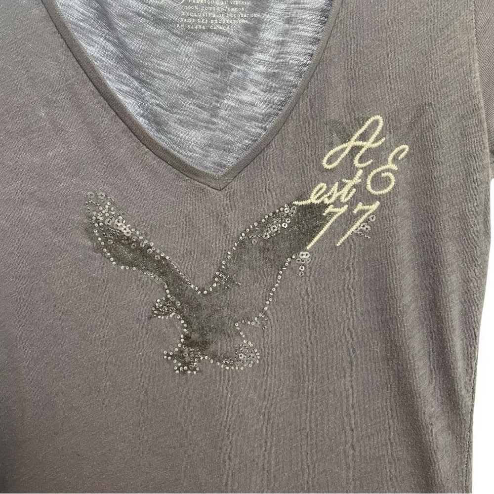 American Eagle Outfitters Vintage Gray and Brown Graphic Tees. Set of 2 - Picture 3 of 13